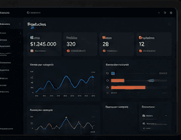 Mockup del dashboard de FoodMaster Control